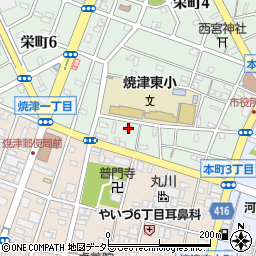 焼津礼拝堂周辺の地図