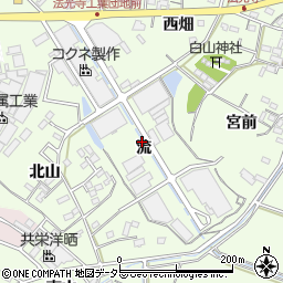 愛知県西尾市法光寺町流周辺の地図