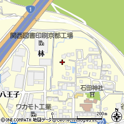 京都府八幡市上津屋里垣内18周辺の地図