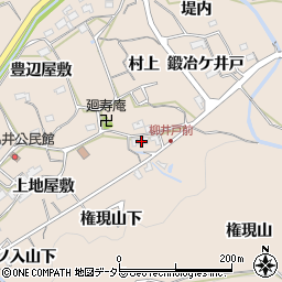 愛知県新城市八名井中上屋敷周辺の地図