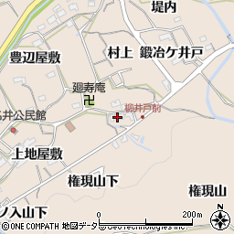 愛知県新城市八名井（中上屋敷）周辺の地図