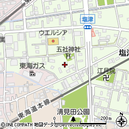 静岡県焼津市塩津72-3周辺の地図