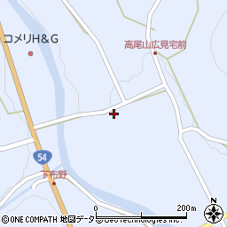 広島県三次市布野町下布野1278周辺の地図