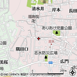 京都府八幡市八幡清水井180周辺の地図