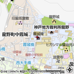 霞城館周辺の地図