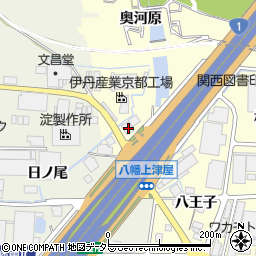 京都府八幡市上津屋尼ケ池31周辺の地図