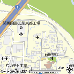 京都府八幡市上津屋里垣内11周辺の地図