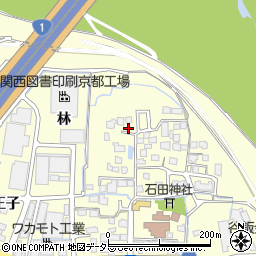 京都府八幡市上津屋里垣内10周辺の地図