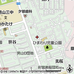 京都府八幡市男山美桜5-8周辺の地図