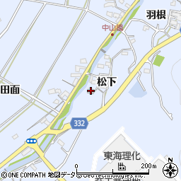 愛知県豊川市萩町松下18周辺の地図