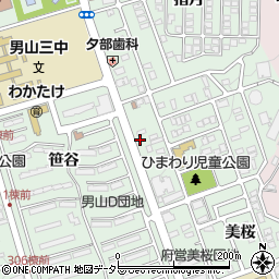 京都府八幡市男山美桜5-25周辺の地図