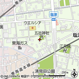 静岡県焼津市塩津72周辺の地図