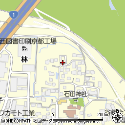 京都府八幡市上津屋里垣内7-18周辺の地図