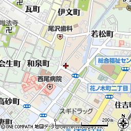 愛知県西尾市神下町11周辺の地図