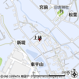 愛知県豊川市萩町上林49周辺の地図