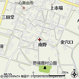 愛知県額田郡幸田町野場南野60周辺の地図