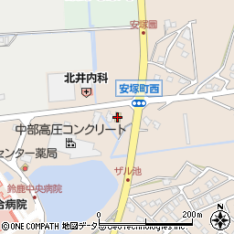 ミニストップ鈴鹿安塚店周辺の地図
