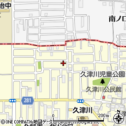 京都府城陽市平川長筬3-16周辺の地図