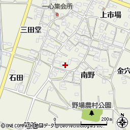 愛知県額田郡幸田町野場南野17周辺の地図
