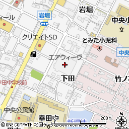 愛知県額田郡幸田町菱池下田38周辺の地図