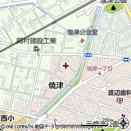 静岡県焼津市焼津周辺の地図