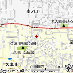 京都府城陽市平川野原34-48周辺の地図