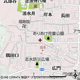 京都府八幡市八幡清水井157周辺の地図