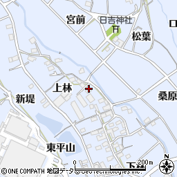 愛知県豊川市萩町上林45周辺の地図