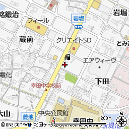 愛知県額田郡幸田町菱池下田73周辺の地図