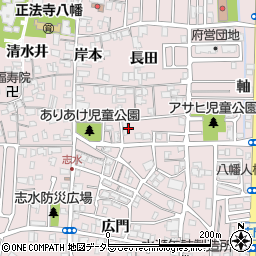 京都府八幡市八幡東林周辺の地図