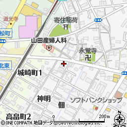 愛知県西尾市寄住町神明11周辺の地図