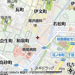 愛知県西尾市神下町36周辺の地図