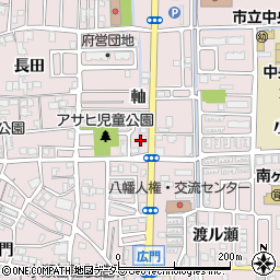 京都府八幡市八幡軸周辺の地図