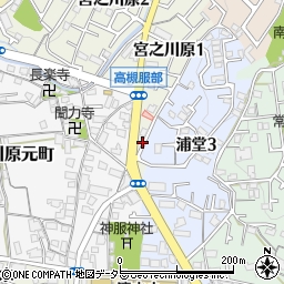大阪府高槻市宮之川原1丁目2周辺の地図