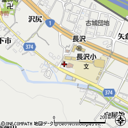 長沢地区市民館周辺の地図