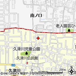 京都府城陽市平川野原34-62周辺の地図