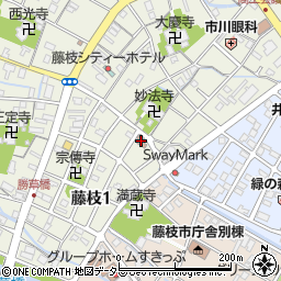 藤枝第四自治会館周辺の地図