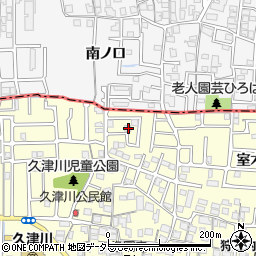 京都府城陽市平川野原34-24周辺の地図