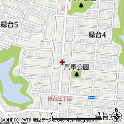 兵庫県川西市緑台周辺の地図