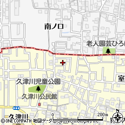 京都府城陽市平川野原34-23周辺の地図