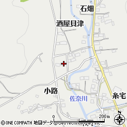 愛知県豊川市千両町酒屋貝津35周辺の地図