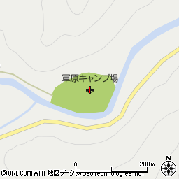 軍原キャンプ場周辺の地図