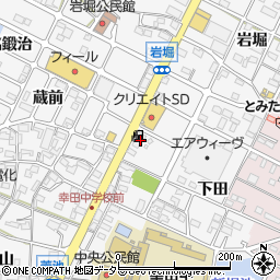 愛知県額田郡幸田町菱池下田45周辺の地図
