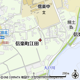 滋賀県甲賀市信楽町江田696-11周辺の地図