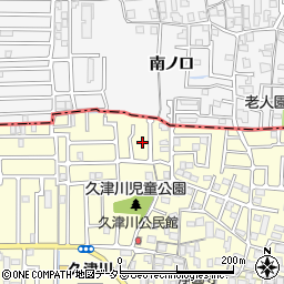 京都府城陽市平川野原30-21周辺の地図