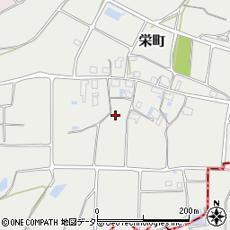 兵庫県加西市栄町周辺の地図