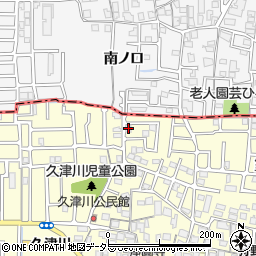 京都府城陽市平川野原34-46周辺の地図
