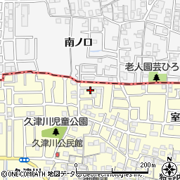 京都府城陽市平川野原34-9周辺の地図
