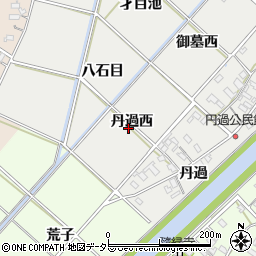 愛知県西尾市下永良町丹過西周辺の地図