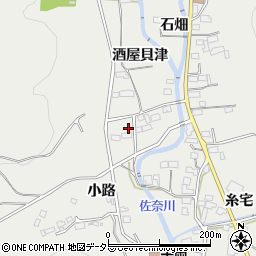 愛知県豊川市千両町酒屋貝津27周辺の地図